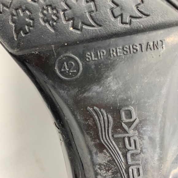 Dansko Pixie Black Floral Embossed Clogs Rubber EVA Slip Resist US 11.5-12 EU 42 - Picture 7 of 12